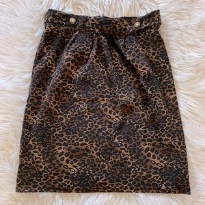 Handmade leopard skirt